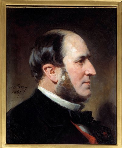 Porträtt av baron Eugene-Georges Haussmann, prefet av Paris (1809-1891) Han var upphovet till de stora renoveringsarbetena av staden Paris under andra imperiet. Målning av Adolphe Yvon (1817-1893). 1867 Sön. 0,45 x 0,35 m Paris, Musee Carnavalet av Adolphe Yvon