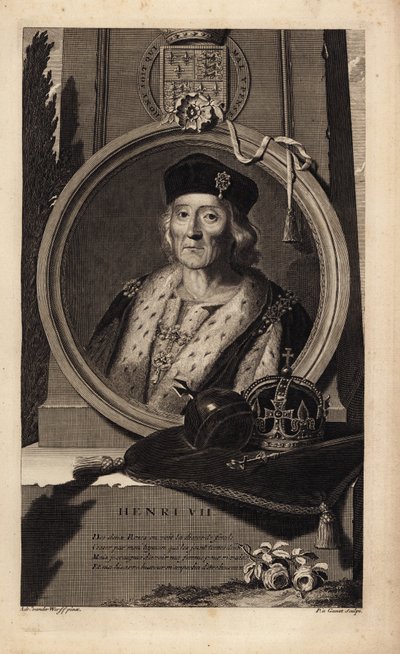 Henrik VII (1457-1509) (gravyr) av Adriaan van der (after) Werff