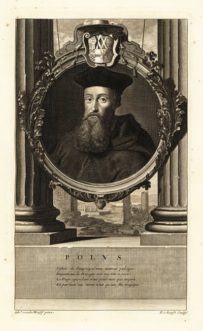 Reginald Pole (1500-1558) (gravyr) av Adriaan van der (after) Werff