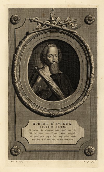 Robert Devereux, 2:e Earl av Essex, favorit hos Elizabeth I. Robert d