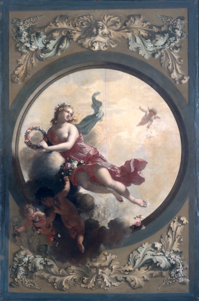 Flora with Flower-Scattering Putti, 1696  av Adriaan van der Werff