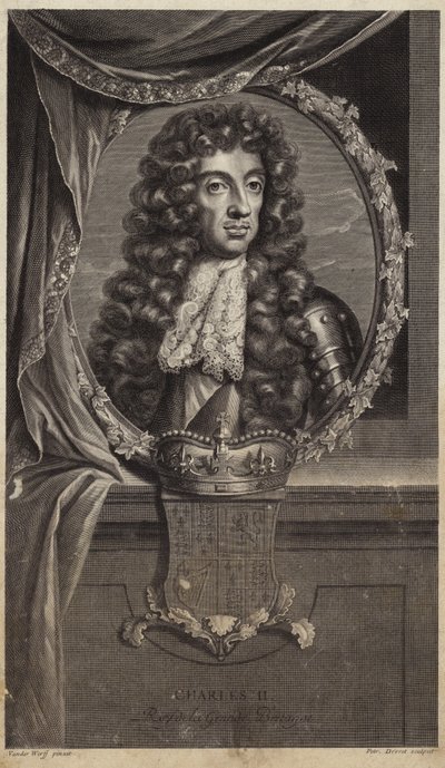 Porträtt av kung Karl II av Adriaan van der Werff