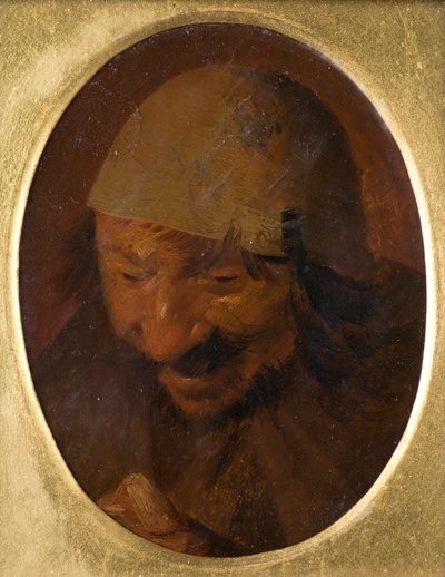 Porträtt av bonde av Adriaen (attr.to) Brouwer