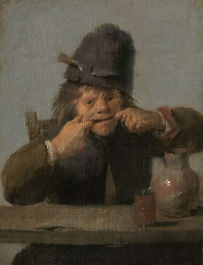 Ungdom gör ett ansikte av Adriaen Brouwer