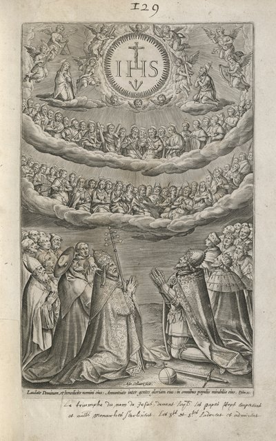 Tillbedjan av Jesu namn av Adriaen Collaert