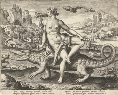 Afrika De fyra kontinenterna (serietitel) av Adriaen Collaert