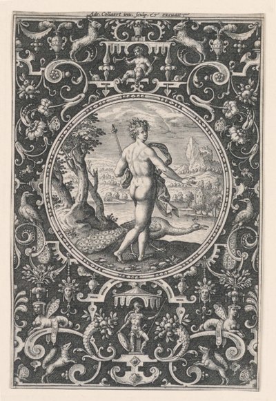 Juno, tavla 1, från domen i Paris av Adriaen Collaert