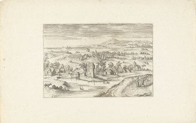 Landskap med en bondgård Landskap runt Antwerpen (serietitel) av Adriaen Collaert