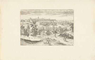 Landskap med en damm Landskap runt Antwerpen (serietitel) av Adriaen Collaert