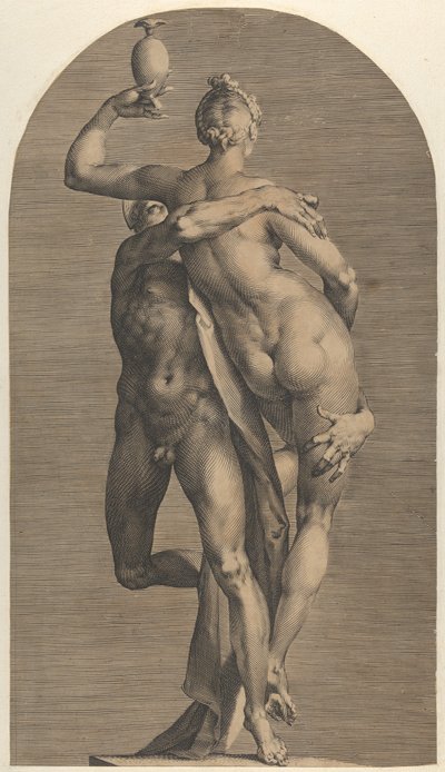 Mercury Abducting Psyche, ca. 1622. av Adriaen Collaert