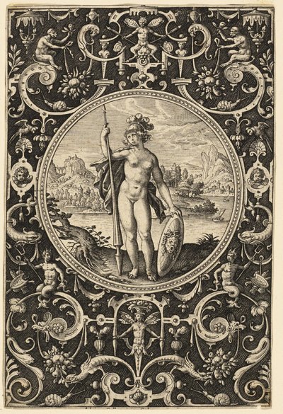 Minerva av Adriaen Collaert