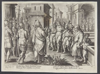 Paulus predikar i Rom av Adriaen Collaert
