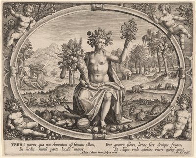 Terra (Jorden) av Adriaen Collaert