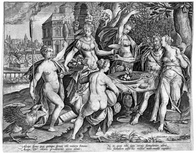 De fem sinnena, sent 1500-tal av Adriaen Collaert