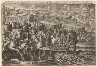 Den turkiska arméns belägring av Wien, 1529 av Adriaen Collaert