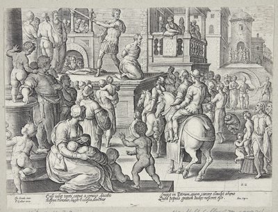 Halshuggningen av St. James av Adriaen Collaert