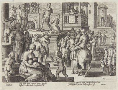 Halshuggningen av St. James av Adriaen Collaert