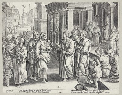 Elymas förblindande av Adriaen Collaert