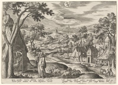 Den gode herden av Adriaen Collaert after Hans Bol