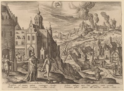 Liknelsen om himmelriket av Adriaen Collaert after Hans Bol