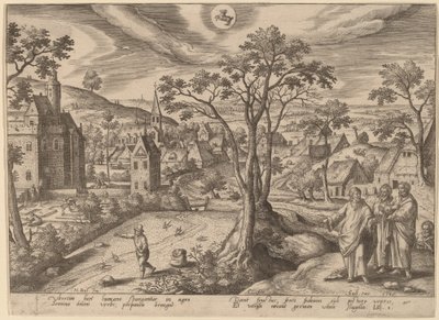 Liknelsen om såmannen av Adriaen Collaert after Hans Bol