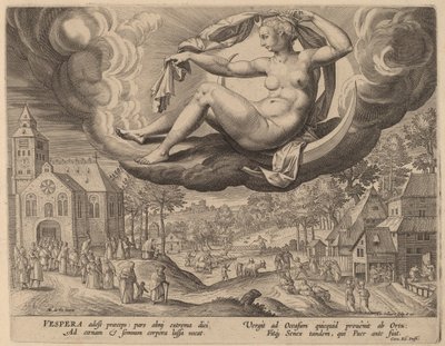 Kväll av Adriaen Collaert after Maarten de Vos