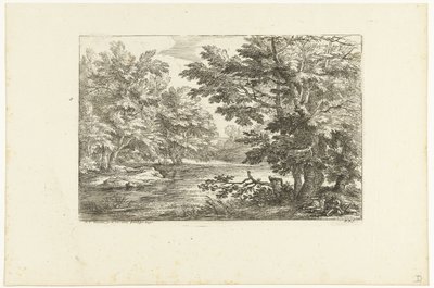 Landskap med liten sjö av Adriaen Frans Boudewyns