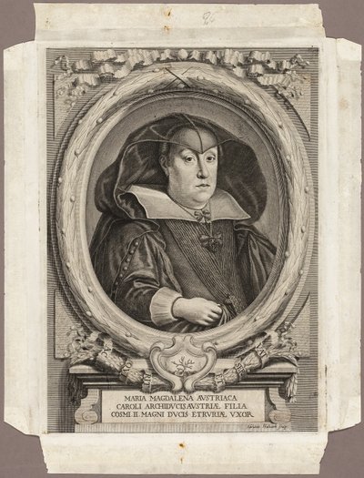 Maria Magdalena från Österrike av Adriaen Haelwegh