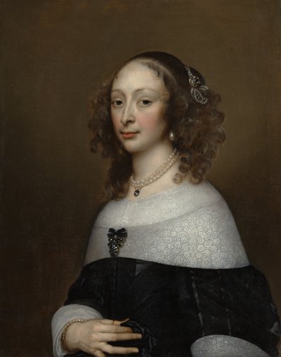 Porträtt av en kvinna, ca. 1653. av Adriaen Hanneman