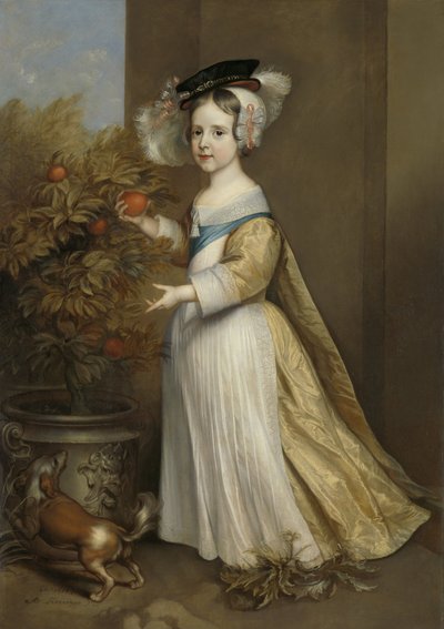 Vilhelm III, Prins av Orange, som barn, 1654 av Adriaen Hanneman