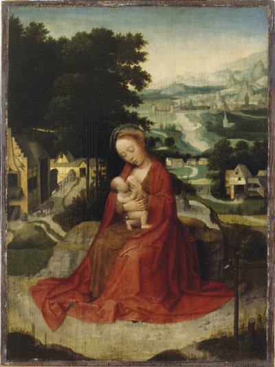 The Rest on the Flight into Egypt, c.1520-30 (olja på panel) av Adriaen Isenbrandt or Isenbrant