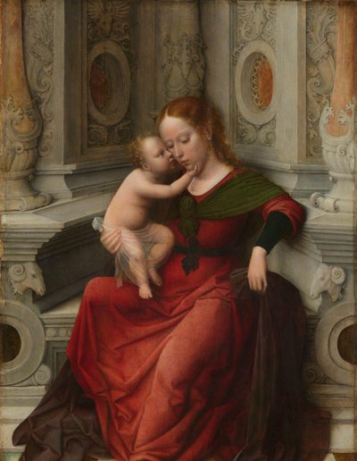 Jungfru och barn Madonna och barn av Adriaen Isenbrant (attributed to)
