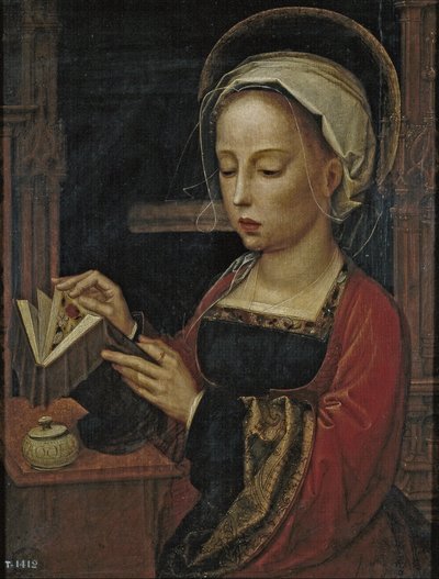 Maria Magdalena som läser av Adriaen Isenbrandt or Isenbrant