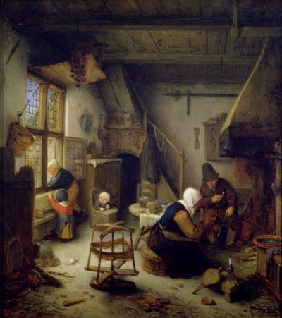 En bondfamilj hemma, 1661 av Adriaen Jansz. van Ostade