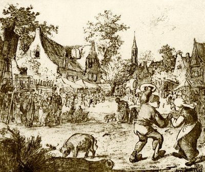 holländskt tivoli av Adriaen Jansz. van Ostade