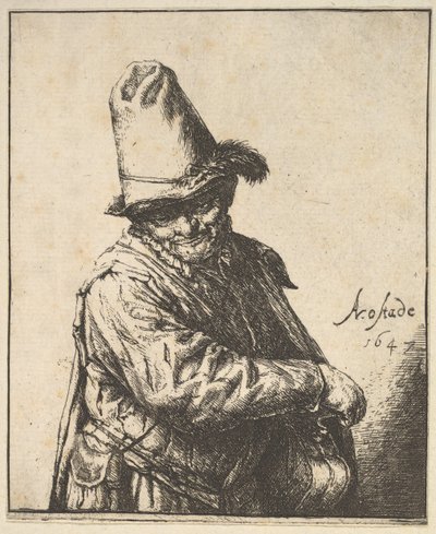 Hurdy Gurdy Man, 1647. av Adriaen Jansz. van Ostade
