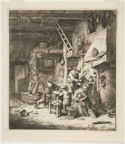 Bondefamilj av Adriaen Jansz. van Ostade
