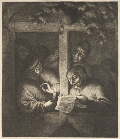 Sångare vid fönstret, 1610-85. av Adriaen Jansz. van Ostade