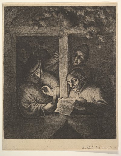Sångare vid fönstret, 1610-85. av Adriaen Jansz. van Ostade