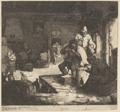 Rökare på Värdshuset, 1610-85. av Adriaen Jansz. van Ostade