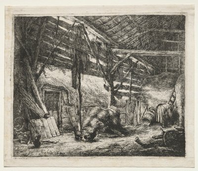 Ladugården, 1647. av Adriaen Jansz. van Ostade