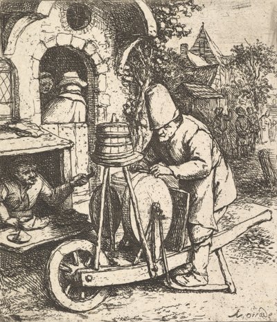 Knivsliparen, 1610-85. av Adriaen Jansz. van Ostade