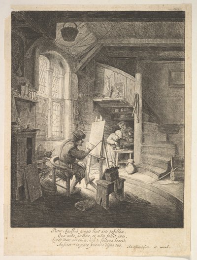 Målaren, 1600-talet. av Adriaen Jansz. van Ostade