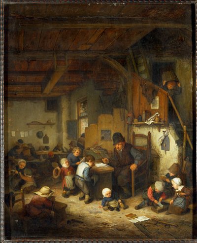 Skolmästaren... av Adriaen Jansz. van Ostade