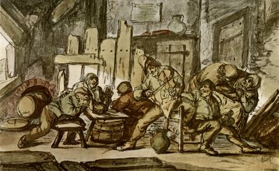 Bondemusikern i en bykrog av Adriaen Jansz. van Ostade
