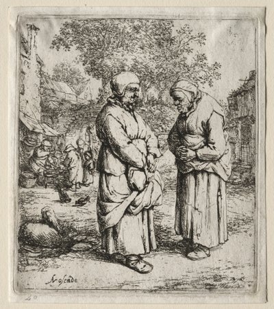 De två Gossips. av Adriaen Jansz. van Ostade
