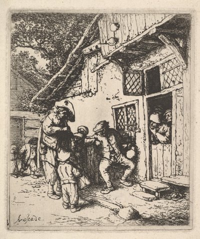 Resande musiker, 1610-85. av Adriaen Jansz. van Ostade