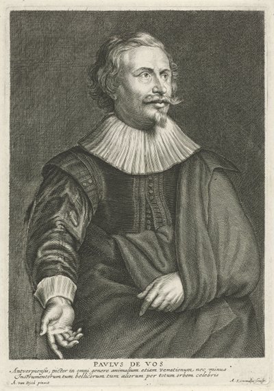 Porträtt av Paul de Vos av Adriaen Lommelin