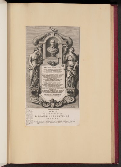 Epitafium av Claude Jean Gevaert av Adriaen Lommelin after Sir Peter Paul Rubens