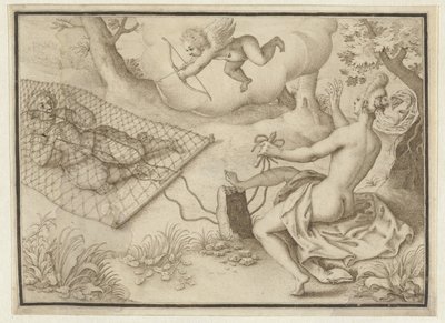 Slagnätet av Adriaen Matham (possibly)